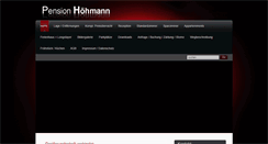 Desktop Screenshot of pension-hoehmann.de